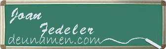 Joan Fedeler Visitenkarte